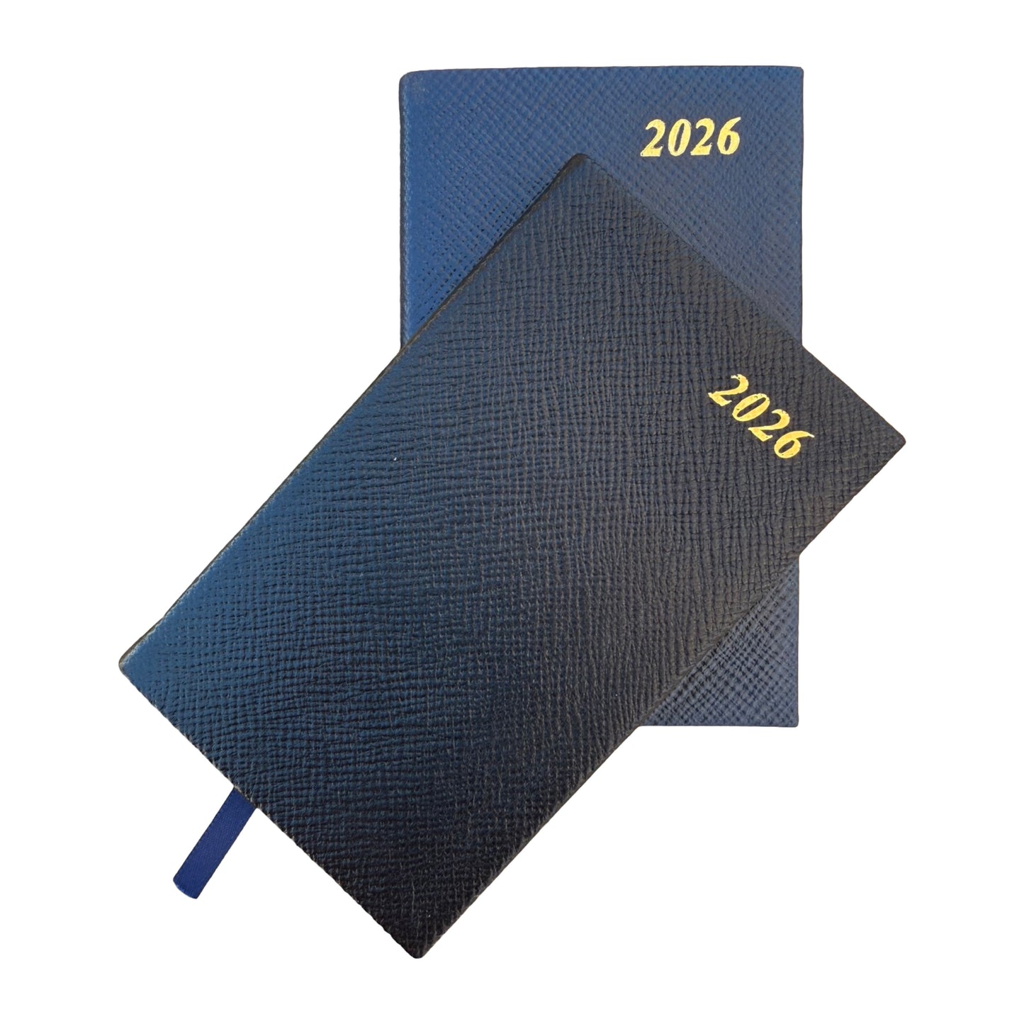 2026  D732L | Crossgrain Leather Tiny Calendar Book | 3" x 2" | Year 2026