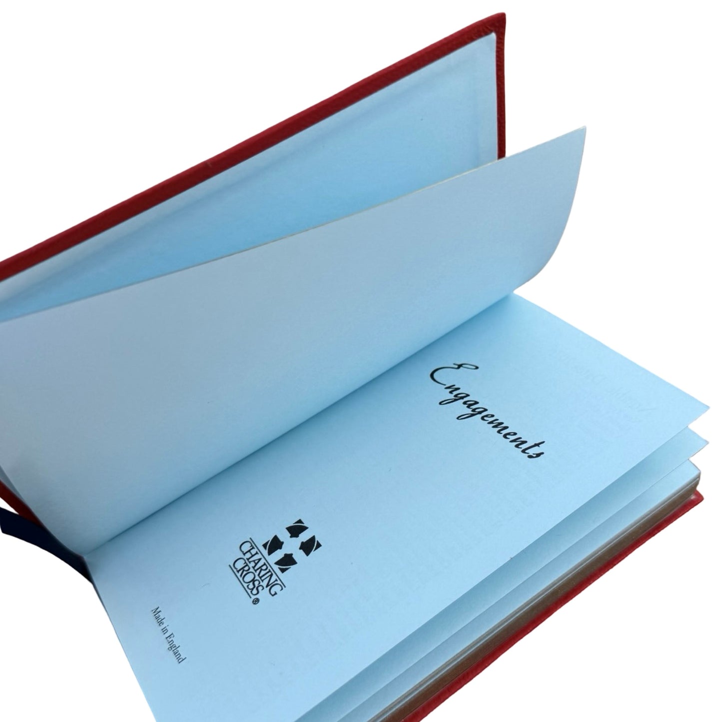 2026  D742L | Crossgrain Leather Calendar Book | One Week Per Opening | 4" x 2.5" | Year 2026