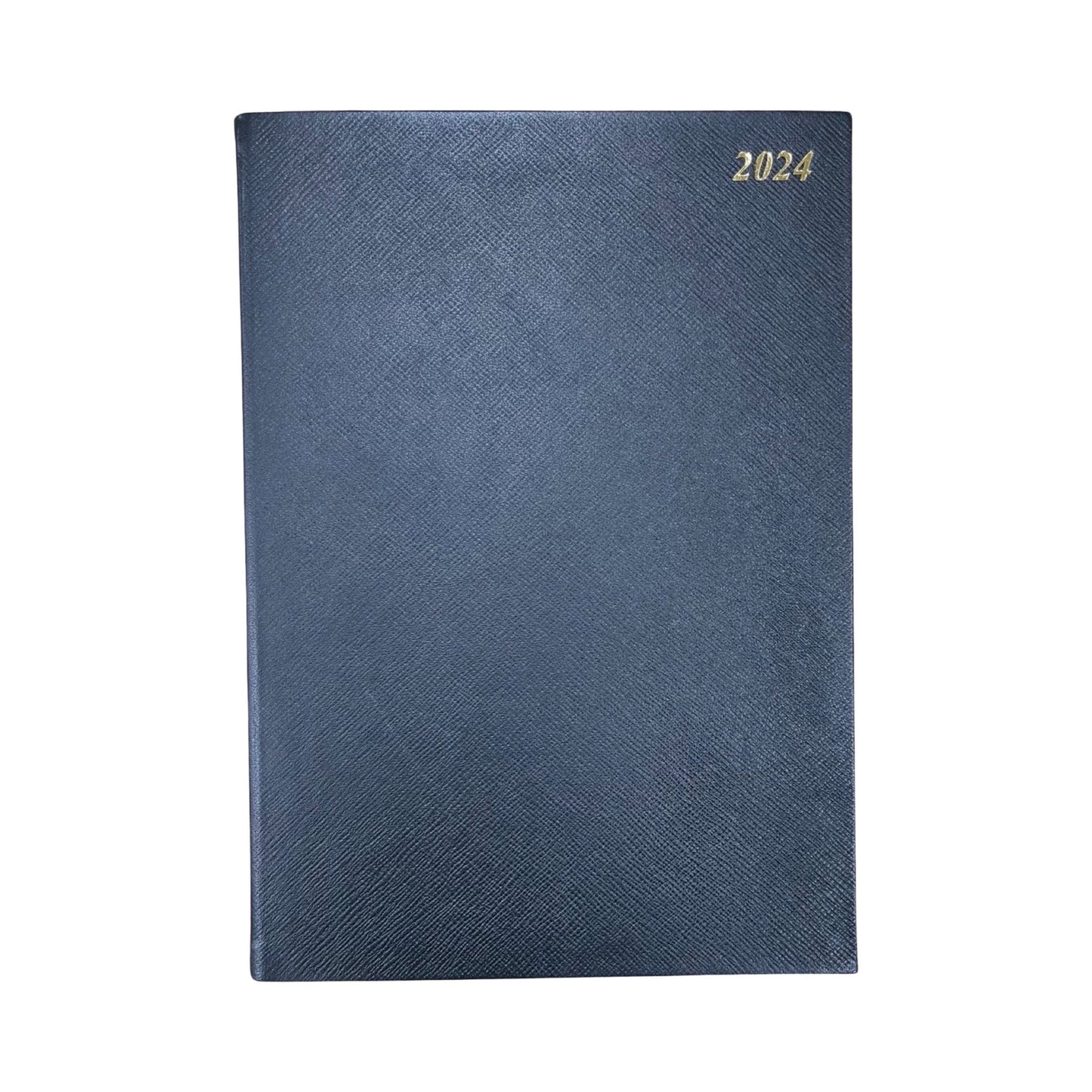2024 Desk Agenda | New! Extra Large! | CROSSGRAIN LEATHER APPOINTMENT DESK PLANNER | A4 Size | 8.5 x 12" | One Day Per Page | D1A4L