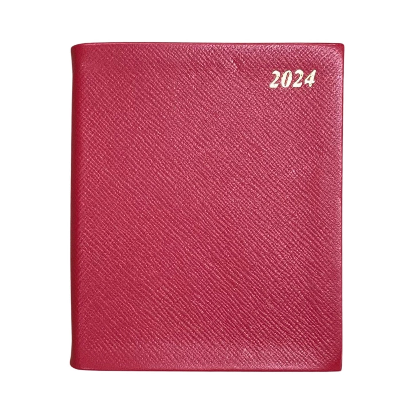 2024 CROSSGRAIN Leather Pocket Calendar Book | 5 x 4" | Thick, One Day Per Page | D164L