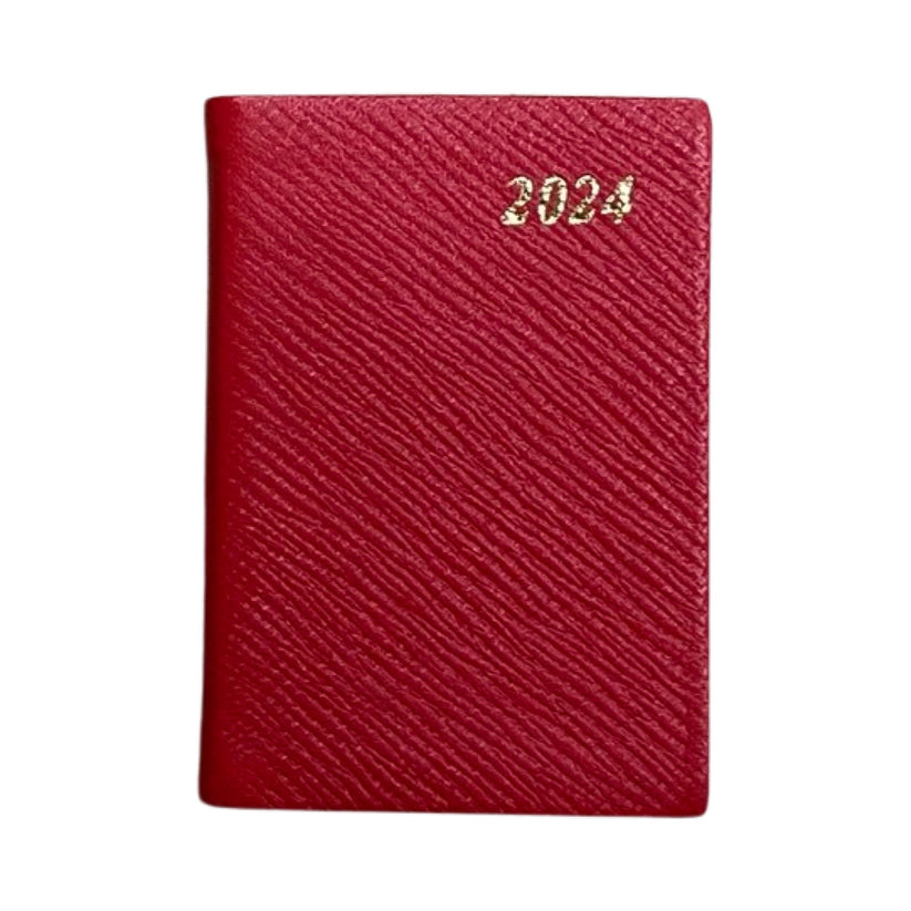 Charing Cross 2024 3x2 Calendar Book Leather Pocket Planner Made