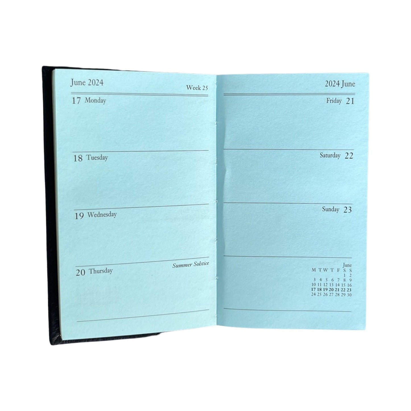 2024 | CROSSGRAIN Leather Pocket Calendar Book | 4 x 2.5" | D742L | Note: this book is NOT for next year
