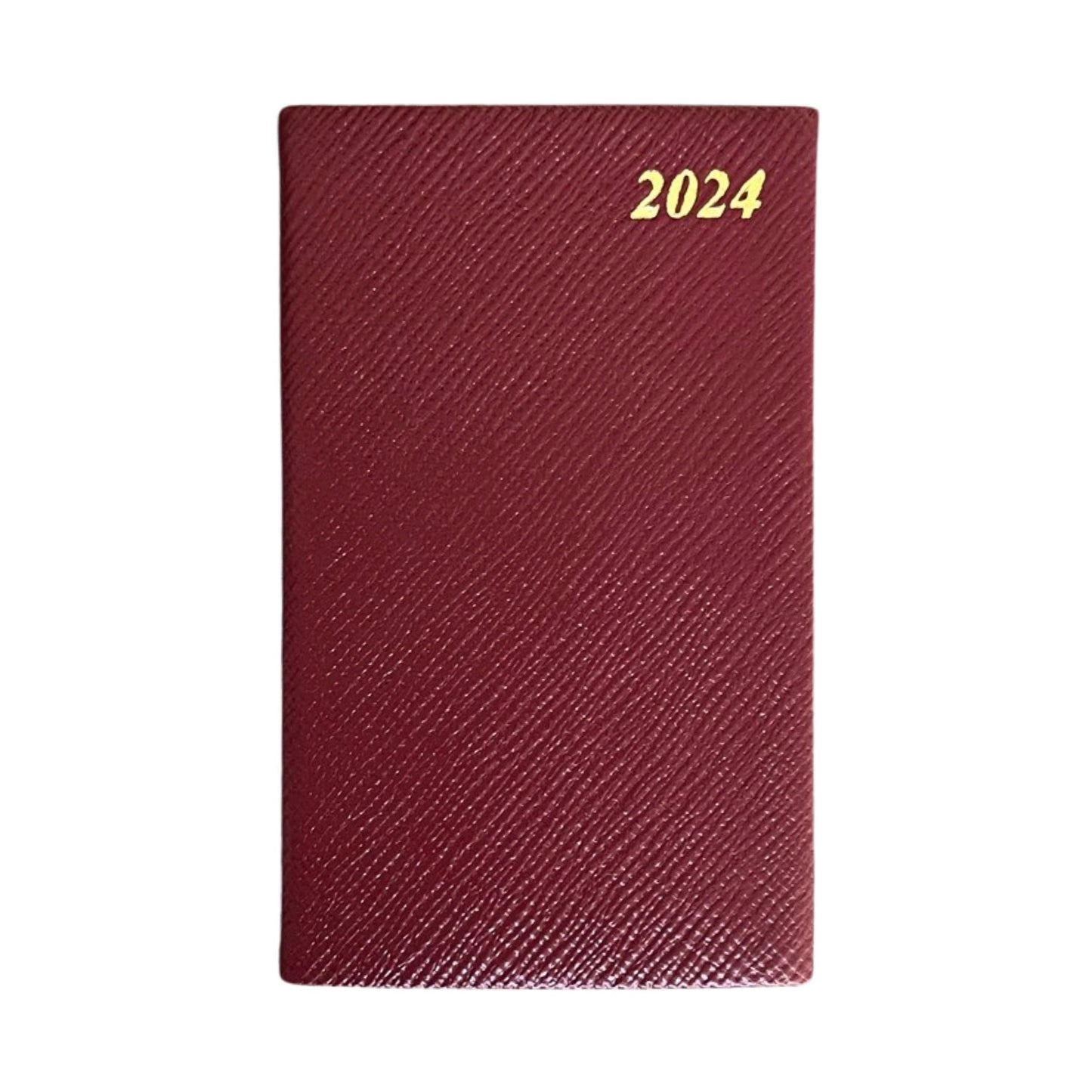 2024 CROSSGRAIN Leather Pocket Calendar Book | 5 x 3" | D753L