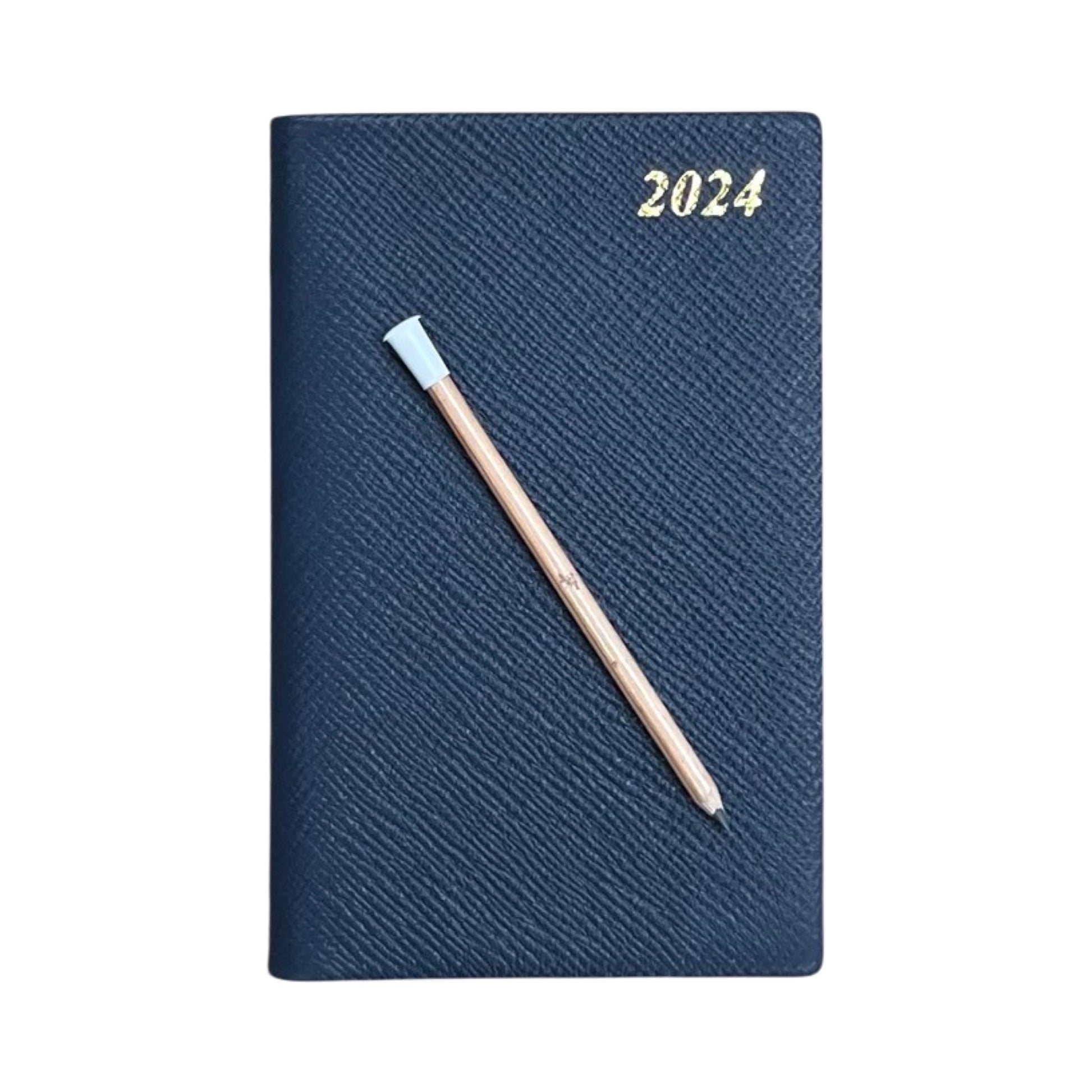 Charing Cross, 2023 Leather Planner Calendar with Pencil and Clip Calendar