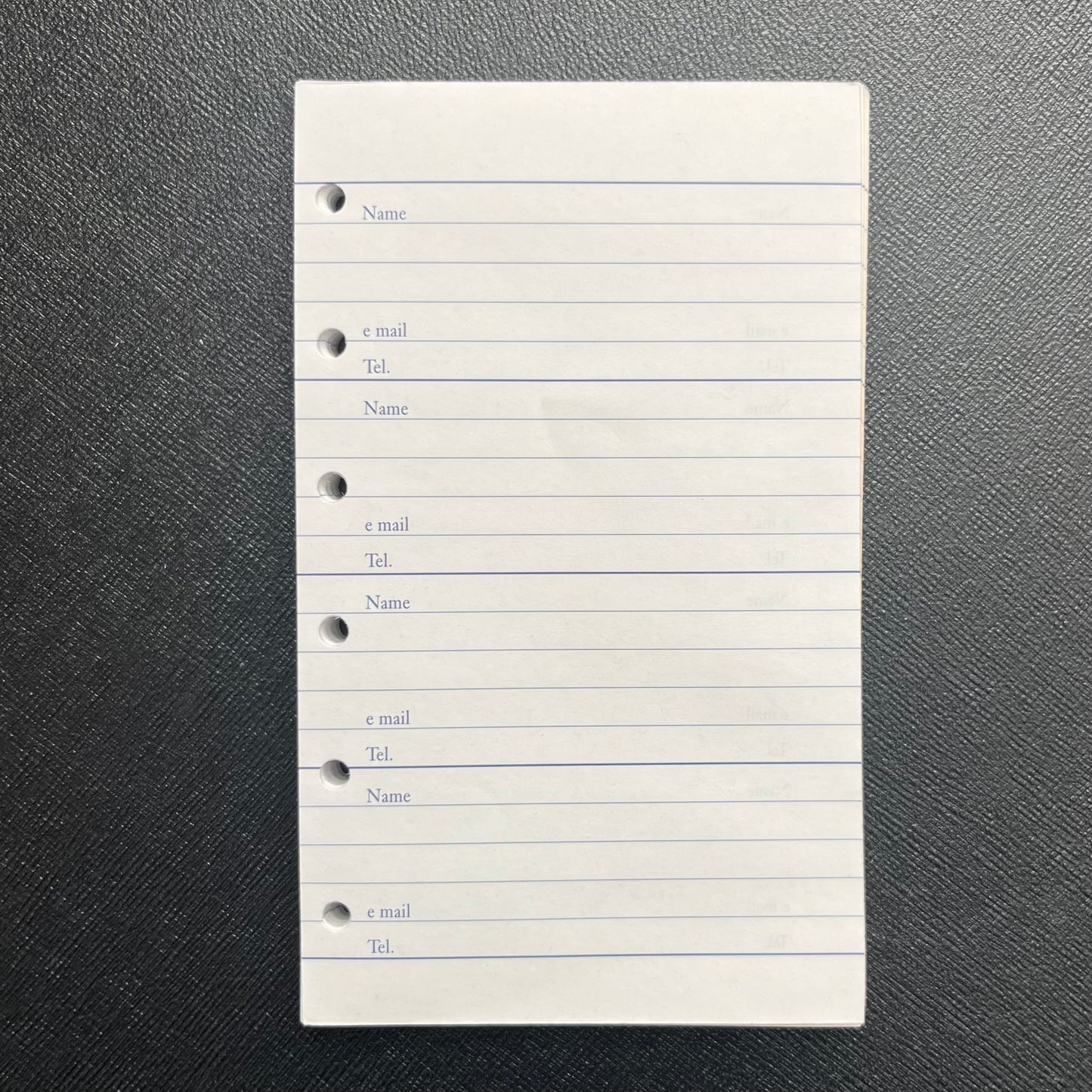 Refill Inserts for Loose Leaf Passwords Address Book 6 x 4 inches | LL653RA & LL653R
