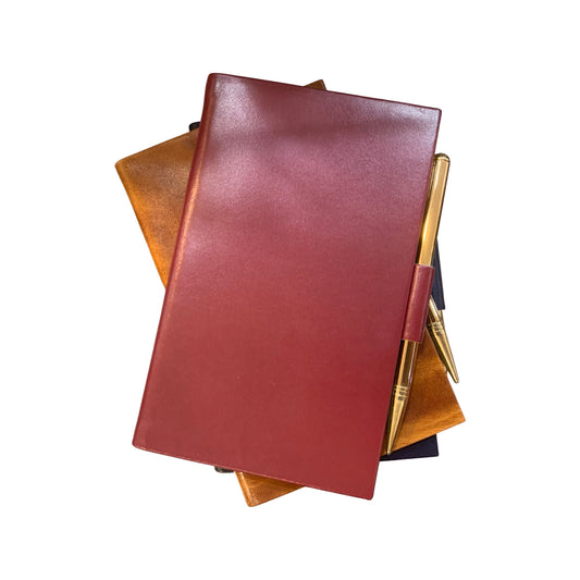 Address Book | Leather Pocket Passwords Book | 4 by 2.75 inches and 5 by 3 inches | Polished Calf | Charing Cross | A42CP