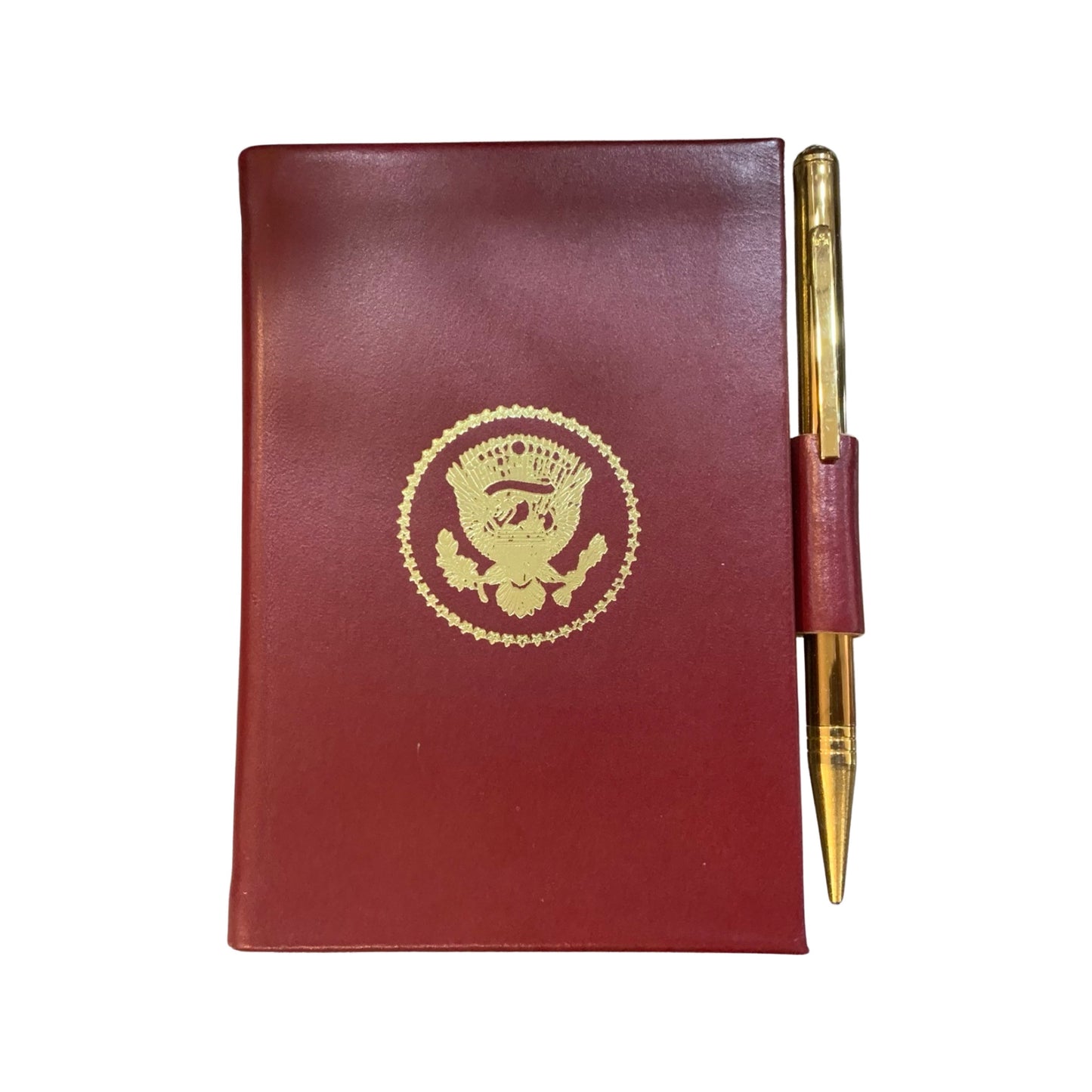 Presidential Seal Book | Leather Pocket Passwords Book | 4 by 2.5 inches | Polished Calf | Charing Cross | No. A42C-PS