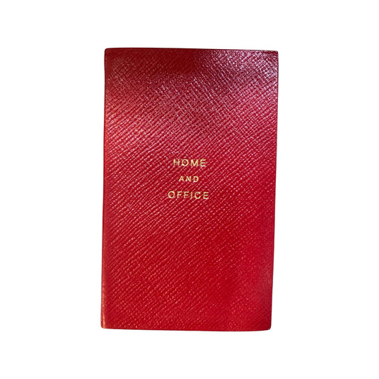 Address Book | Home and Office | Pocket Address Book | 5 by 3 inches | Cross Grain Leather | A53LHO