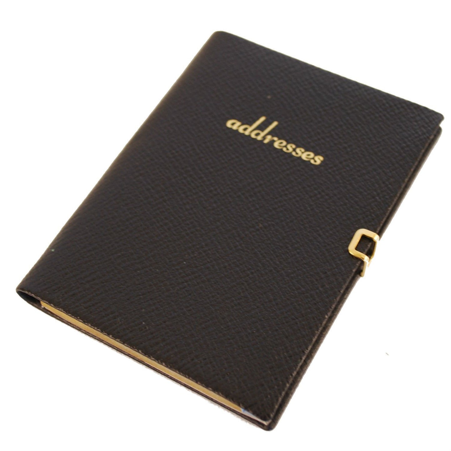 Address Book with Pencil and Clasp, Leather 4 by 2.5 Inch-Address Book-Sterling-and-Burke