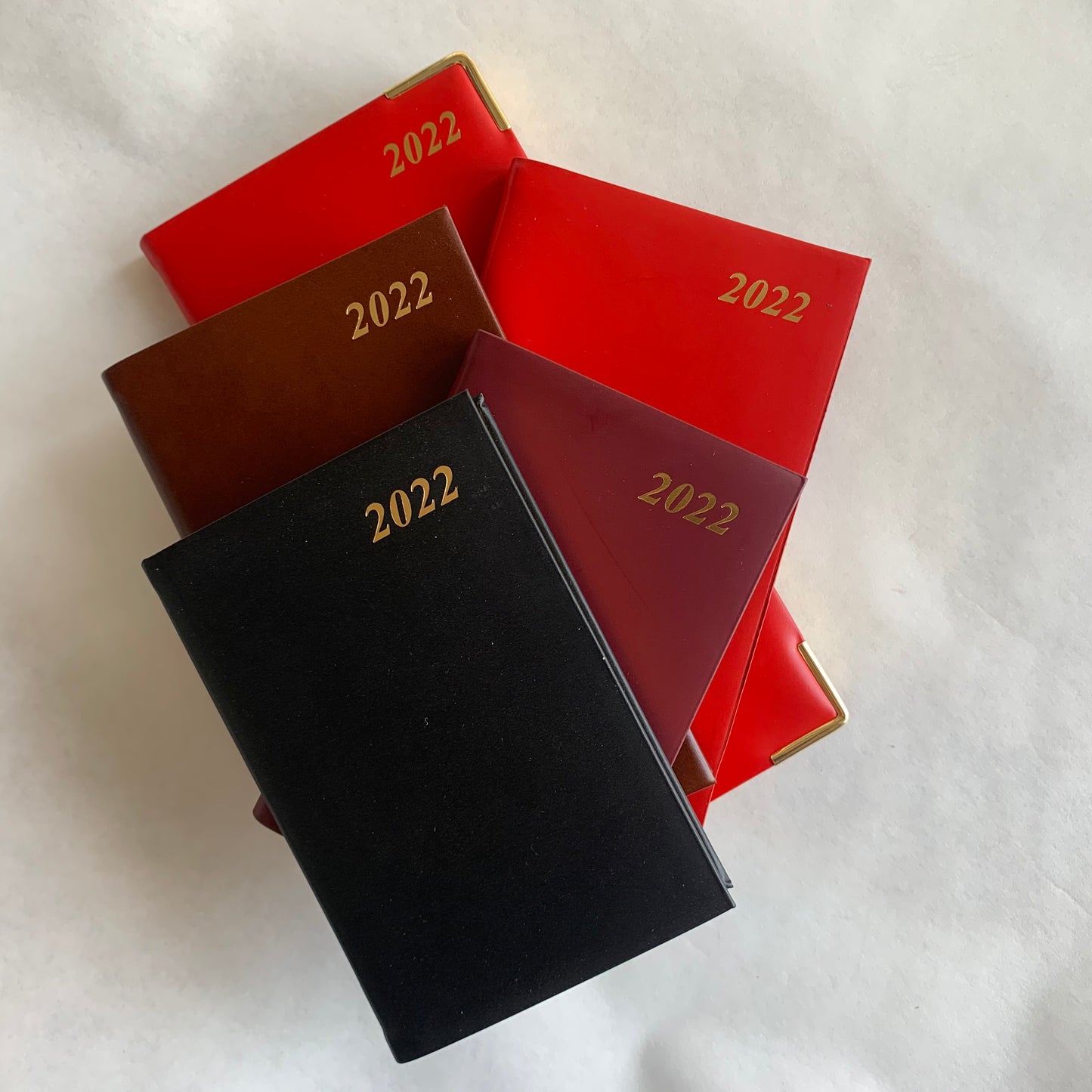 YEAR 2022 CALF Leather Pocket Agenda Book | 4 by 2.5" | D742C