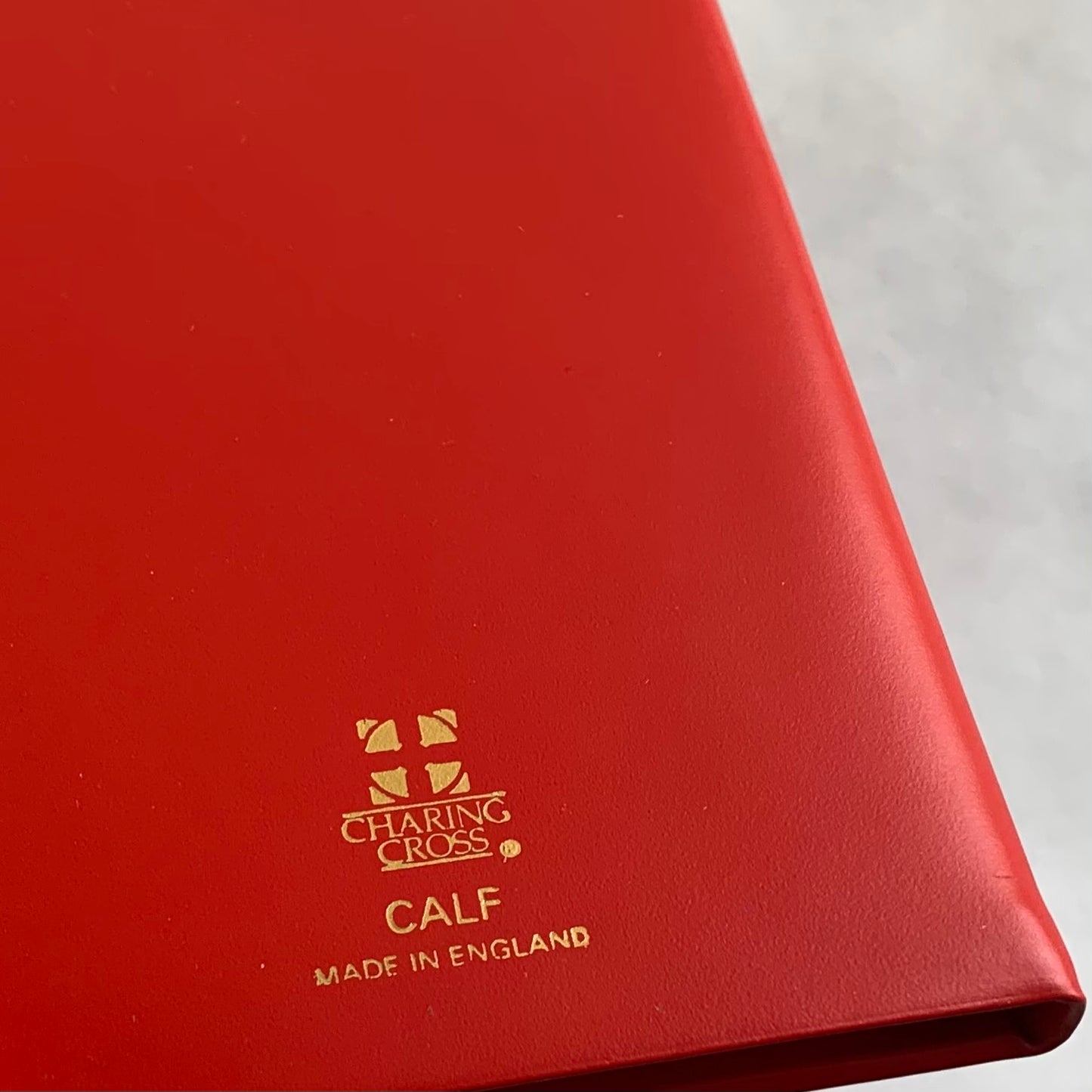 YEAR 2022 CALF Leather Pocket Agenda Book | 5 x 3" | D753C | Scarlet Red