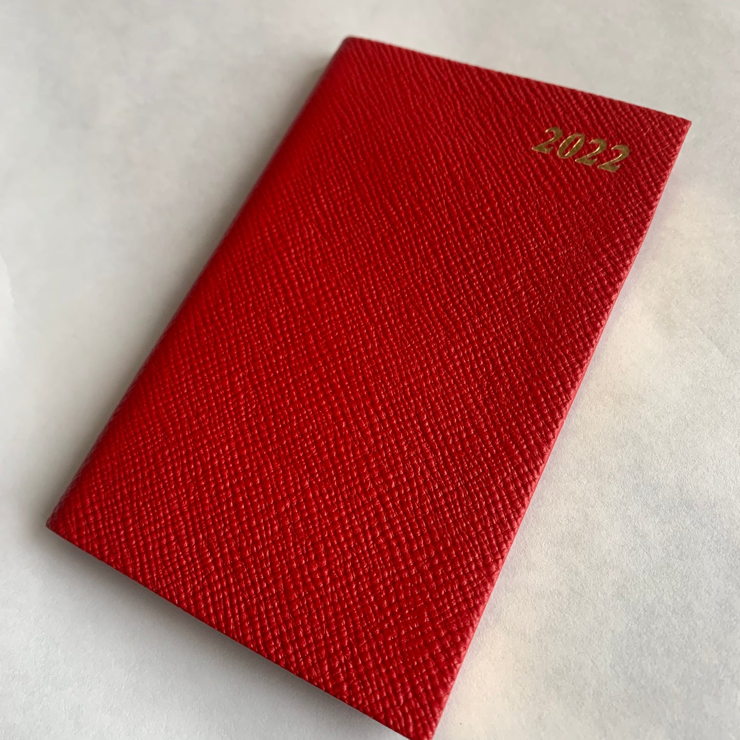 YEAR 2022 CROSSGRAIN Leather Pocket Calendar Book | 5 x 3" | D753L
