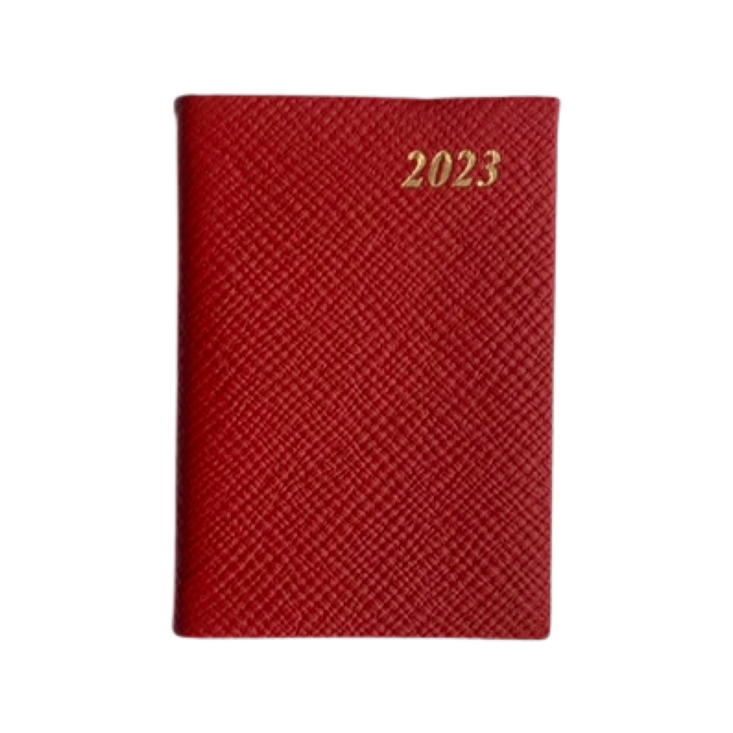 YEAR 2022 CROSSGRAIN Leather Pocket Calendar Book | 5 x 3" | Pencil in Spine | D753LJ