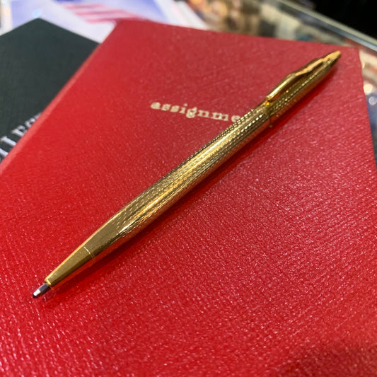 1 Gold Pen for Leather Journal | Thin / Slender Gold Pen / Writing Instrument | Charing Cross Leather