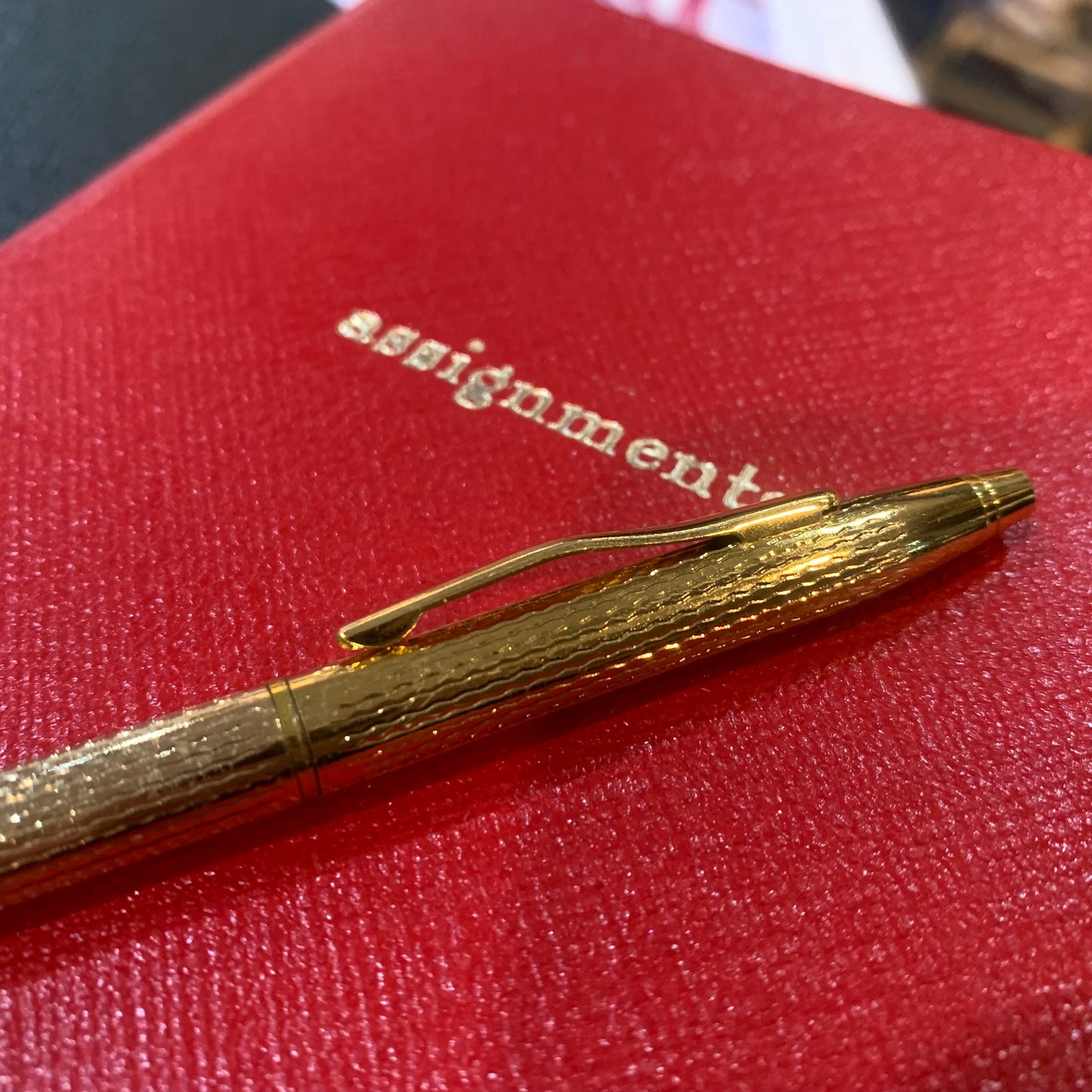 1 Gold Pen for Leather Journal | Thin / Slender Gold Pen / Writing Instrument | Charing Cross Leather