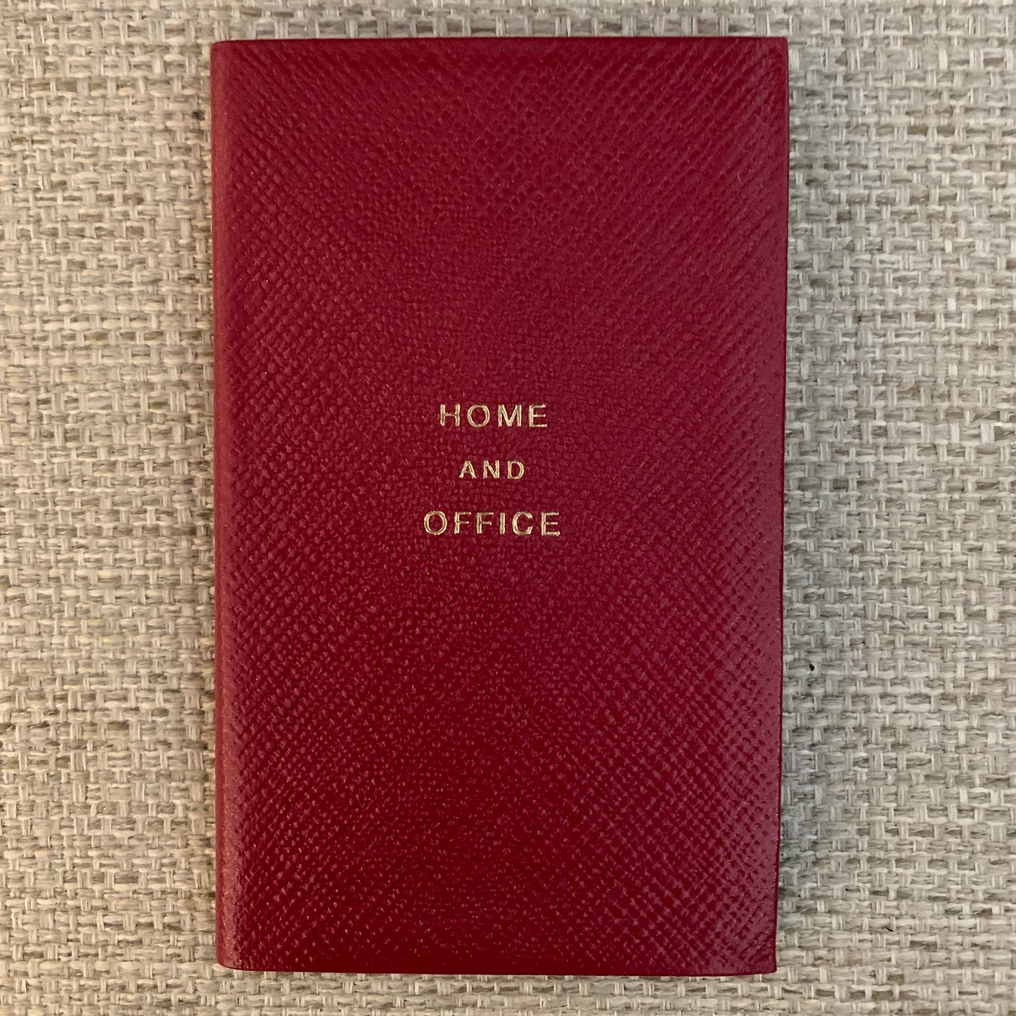Address Book | Home and Abroad | Pocket Address Book | 5 by 3 inches | Cross Grain Leather | A53LHA