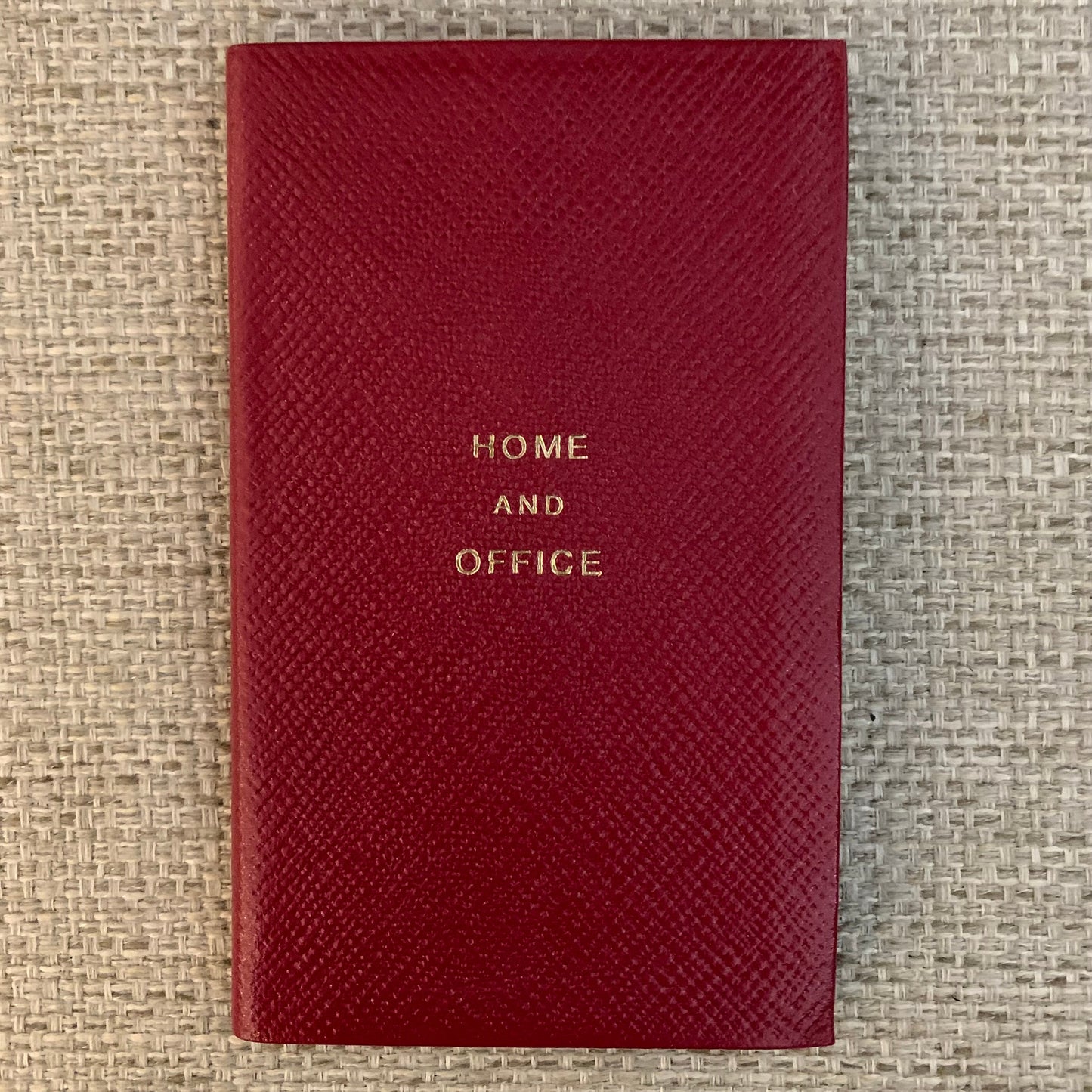 Address Book | Home and Office | Pocket Address Book | 5 by 3 inches | Cross Grain Leather | A53LHO