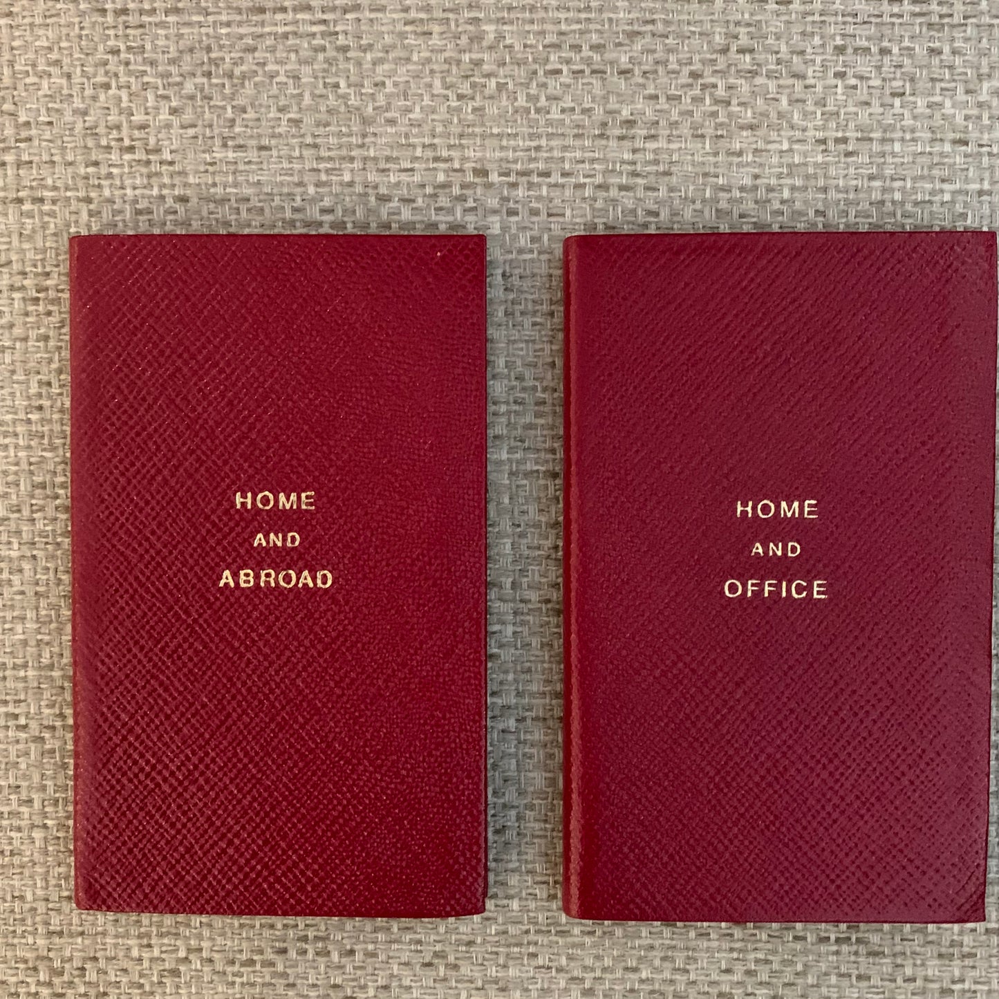 Address Book | Home and Abroad | Pocket Address Book | 5 by 3 inches | Cross Grain Leather | A53LHA