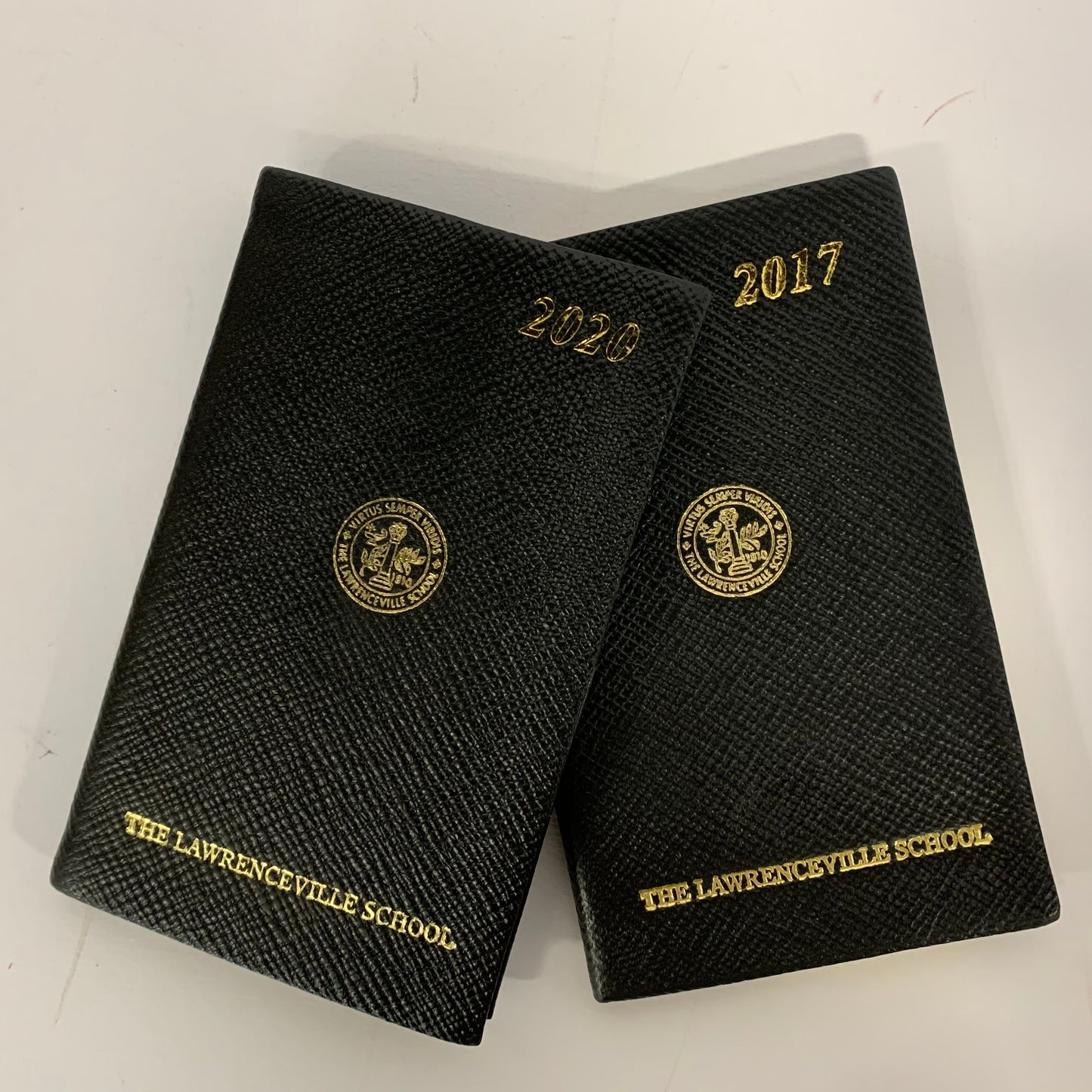 1Gold Stamp Logo and Name on Diary Cover | THE LAWRENCEVILLE SCHOOL | Charing Cross Leather