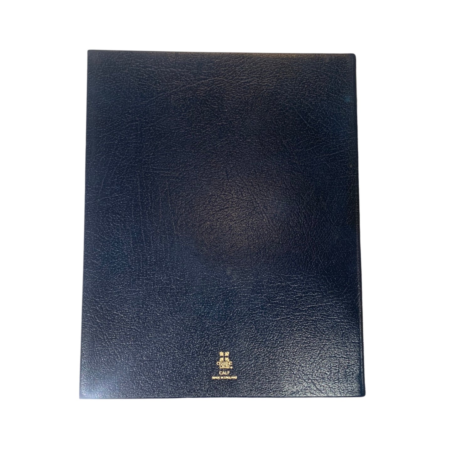 Leather Notebook | 8 by 10 inches | Buffalo Calf Embossed with Gold | Blank Pages | made in England