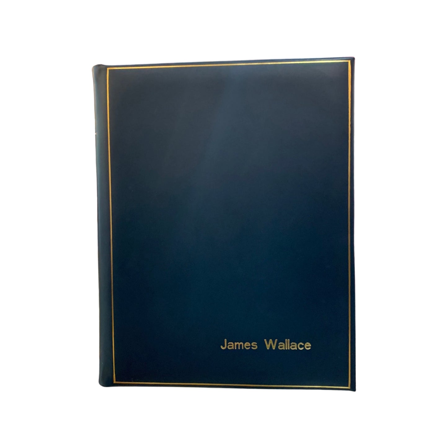Classic Leather Manuscript Book | 10 by 8 Inches Vertical | Polished Calf Leather | Gold Tooling | Lined Pages | M108CA