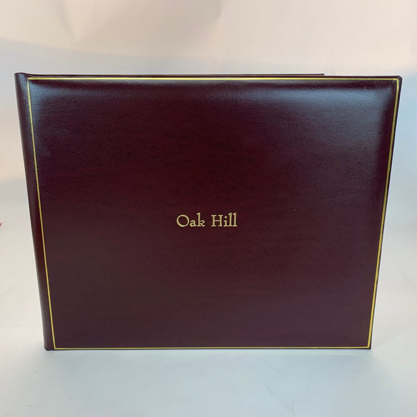 Proof | Oak Hill Guest Book | Gold Stamp Personalization