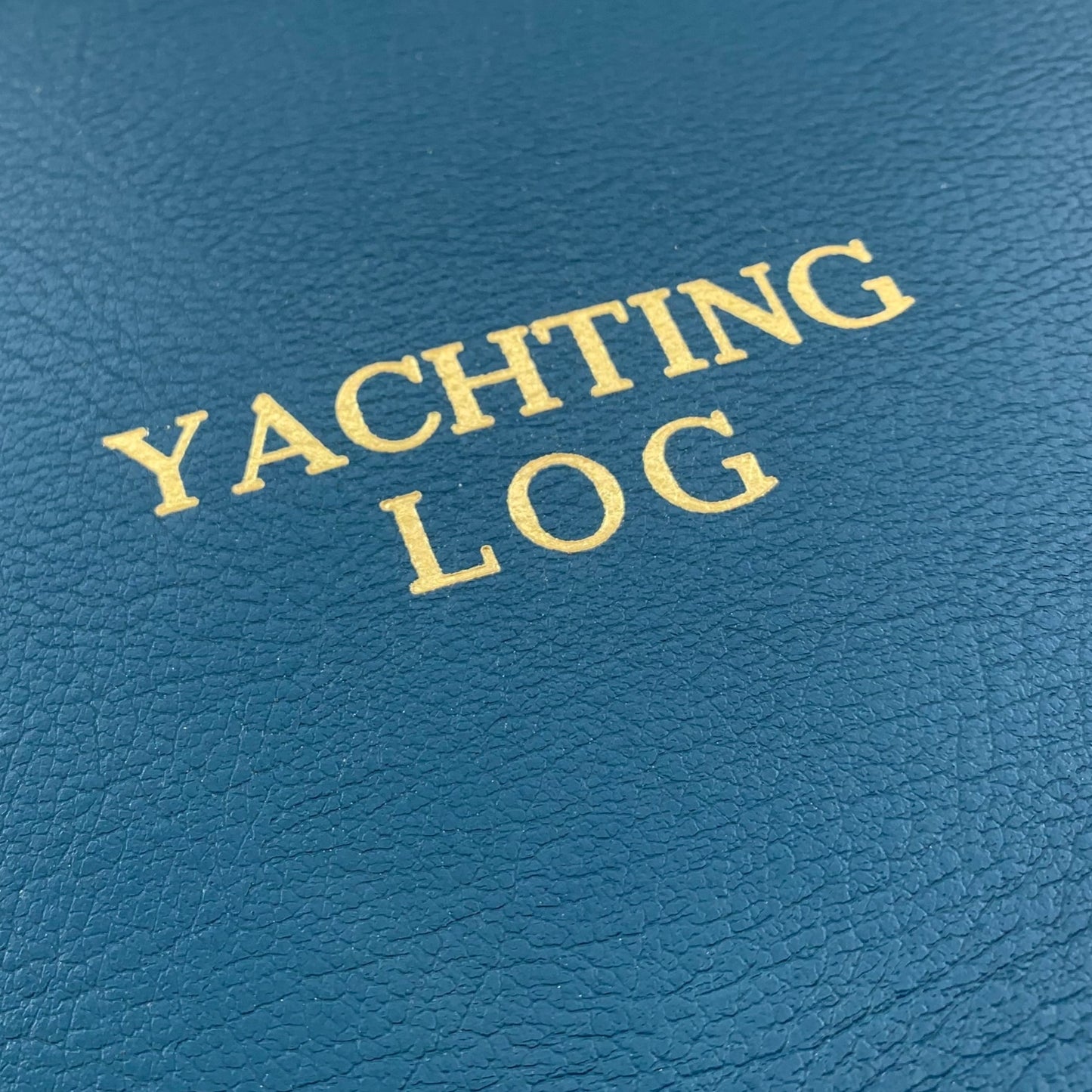 Yachting Log, Navy Calf Leather