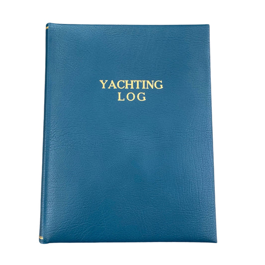 Yachting Log, Navy Calf Leather