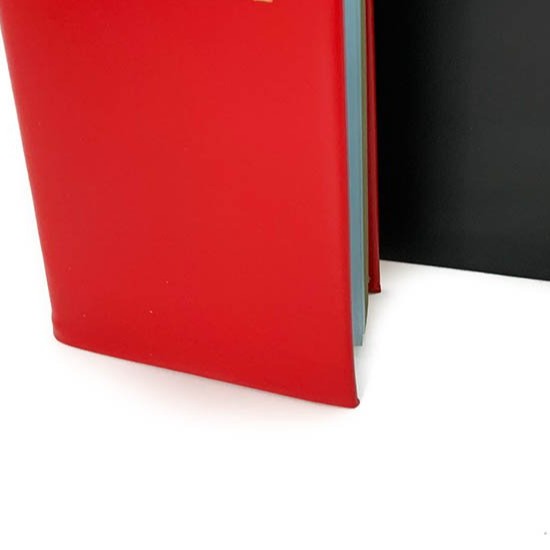 YEAR 2022 CALF Leather Pocket Agenda Book | 4 by 2.5" | D742C | Scarlet Red
