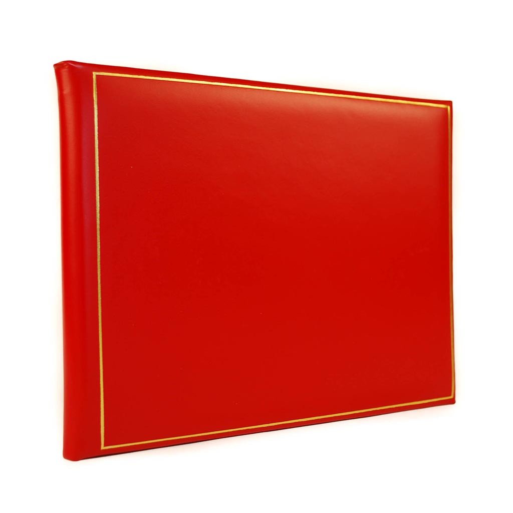 Guest Book, 7 by 9 Inches, with Gold Border-Guest Book-Sterling-and-Burke