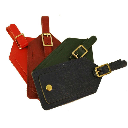 Luggage Tag | Calf Leather Luggage Tags | Initials Available in Gold | Charing Cross, London