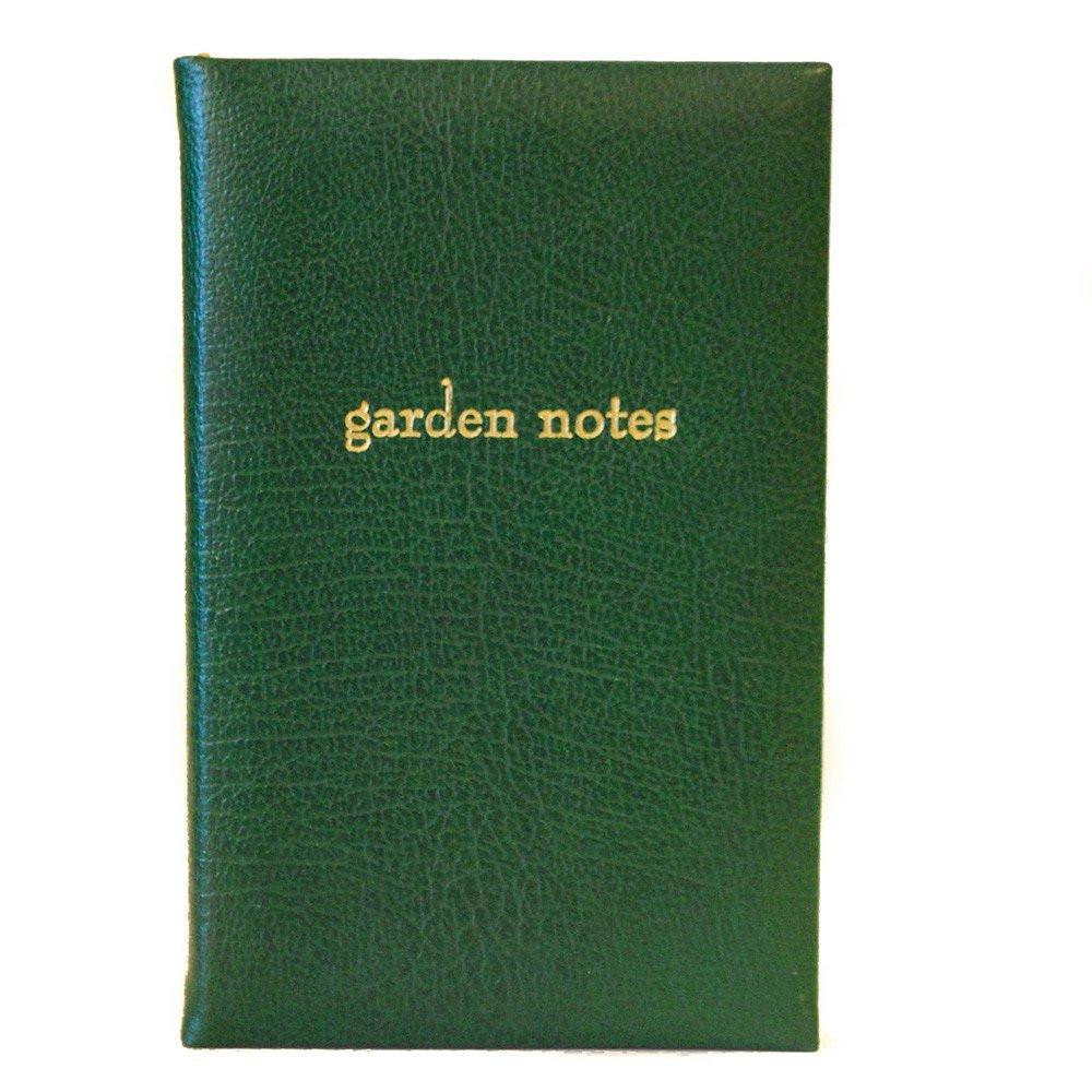 Leather Notebook, 7x4, "Garden Notes" | Blank Pages | Buffalo Calf | Charing Cross-Titled Notebooks-Sterling-and-Burke