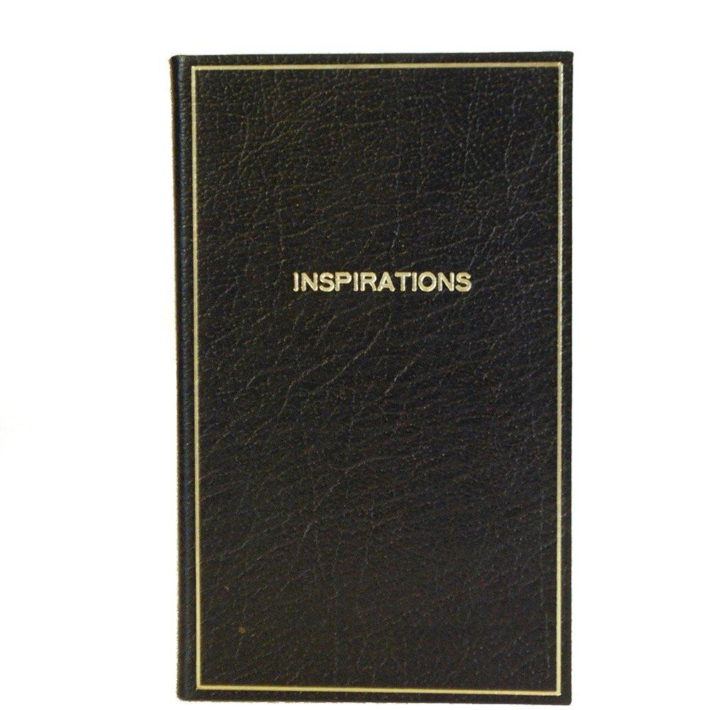 Leather Notebook, 7x4, "Inspirations" | Buffalo Calf | Charing Cross-Titled Notebooks-Sterling-and-Burke