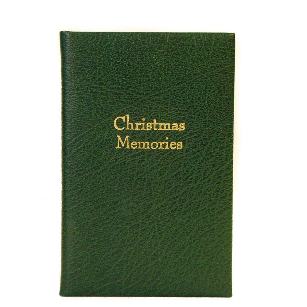 Crossgrain Leather Notebook, 6x4, "Christmas Memories"-Titled Notebooks-Sterling-and-Burke