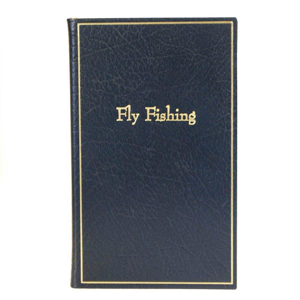Leather Notebook, 7x4, "Fly Fishing" | Buffalo Calf | Charing Cross-Titled Notebooks-Sterling-and-Burke